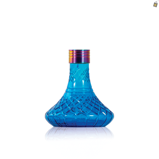 Dark Knight Hookah Replacement Base Only with Rainbow Lock - Blue
