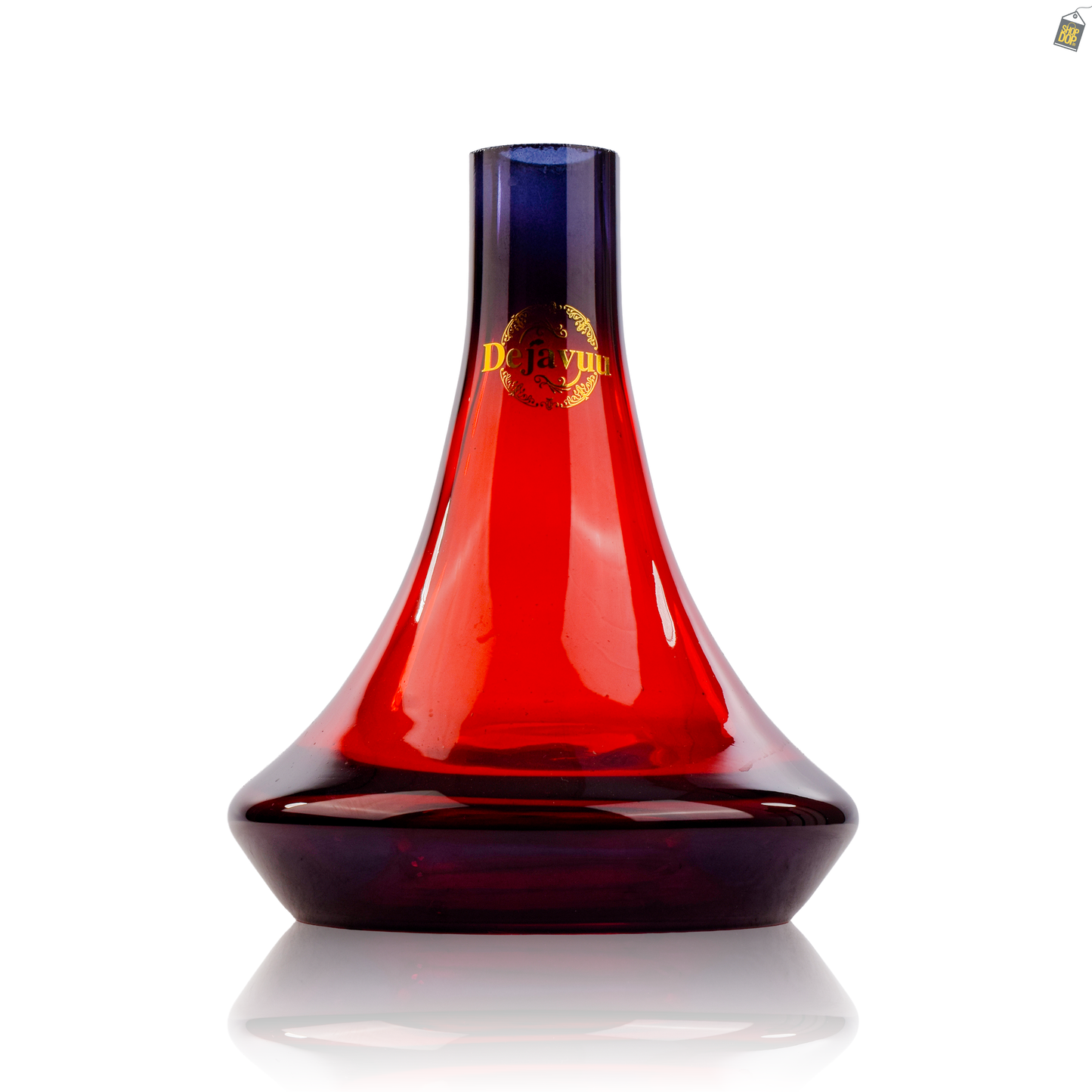Delta Glass Hookah Replacement Base - Red (Lock)