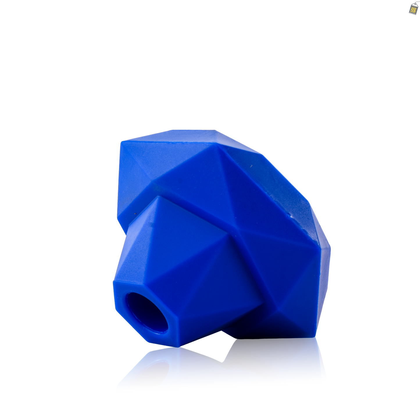 Diamond Silicone Chillum for Hookah - Blue