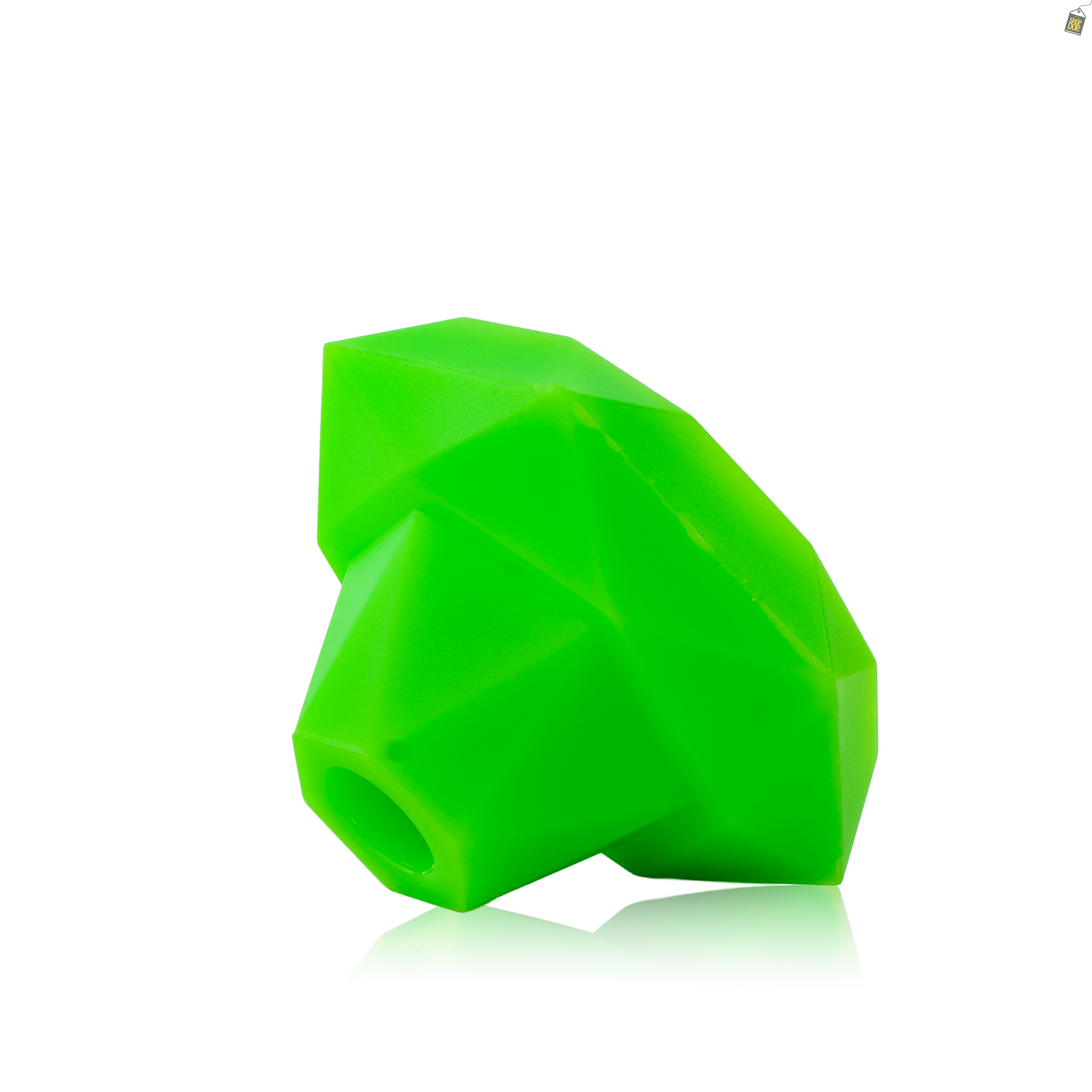 Diamond Silicone Chillum for Hookah - Green