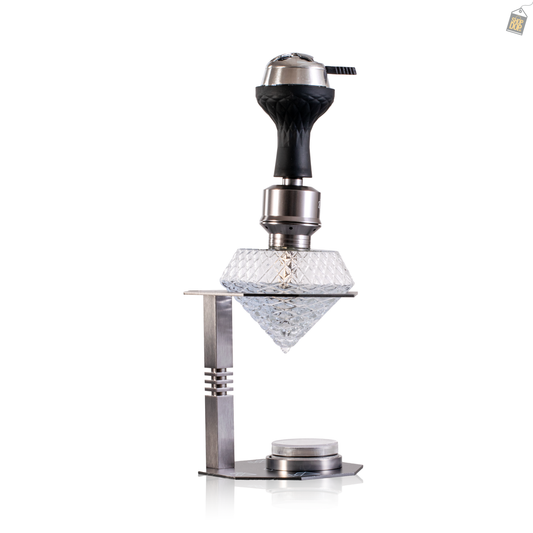 Diamond X Hookah with LED Light & Remote - Black