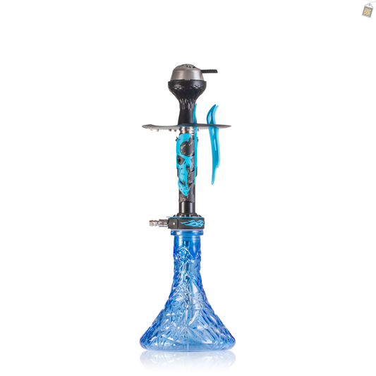 EL Bomber Skull Hookah - Blue