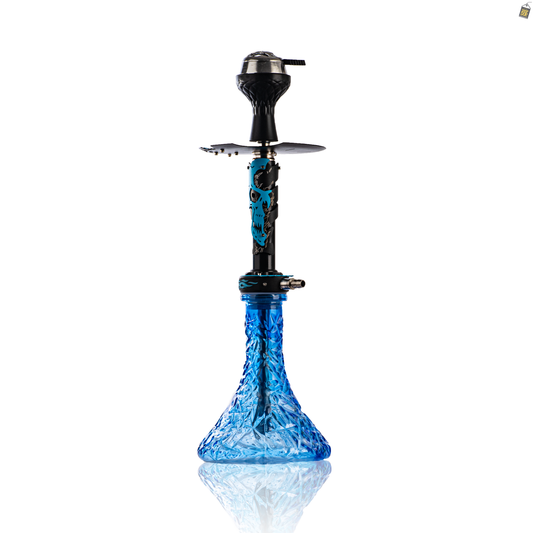 EL Bomber Skull Hookah - Blue