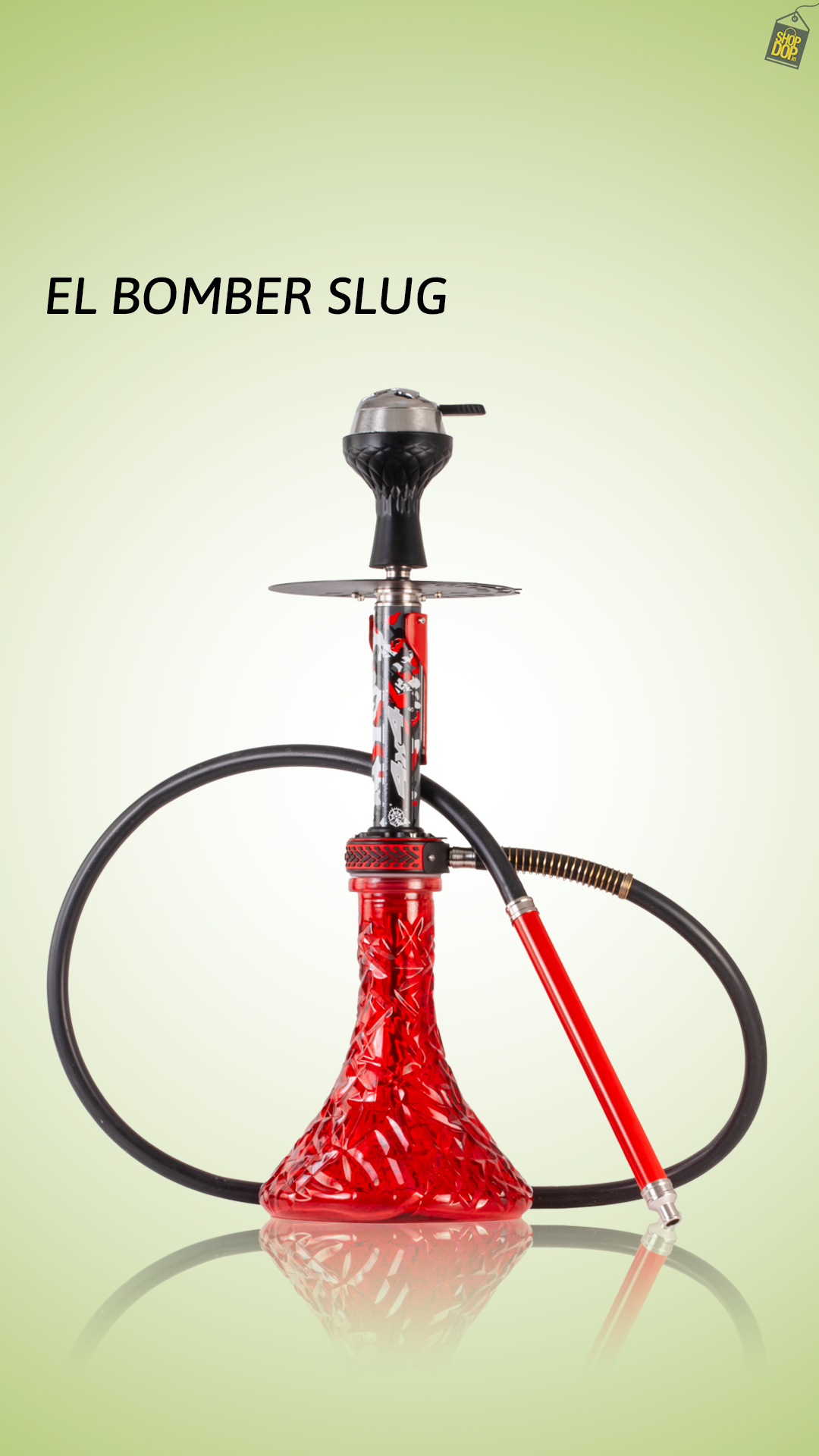 EL Bomber Slug Hookah - Red