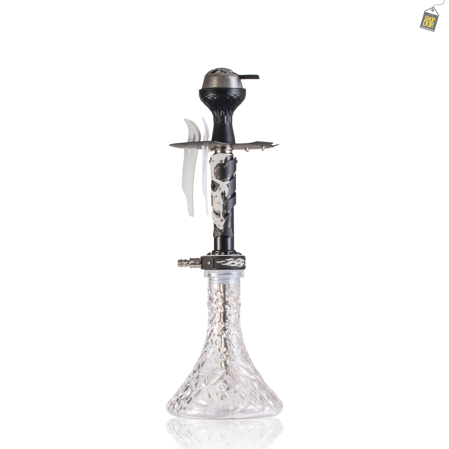 EL Bomber Skull Hookah - White