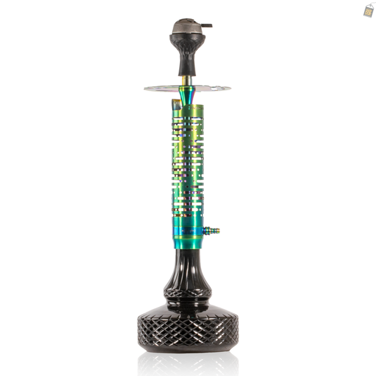 COCOYAYA Vivanta Hookah (Ferro Series) - Rainbow Stem / Black Base