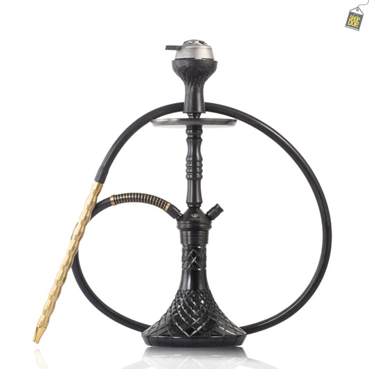 VG Joe L3 Hookah with Bag - Grey Stem / Black Base