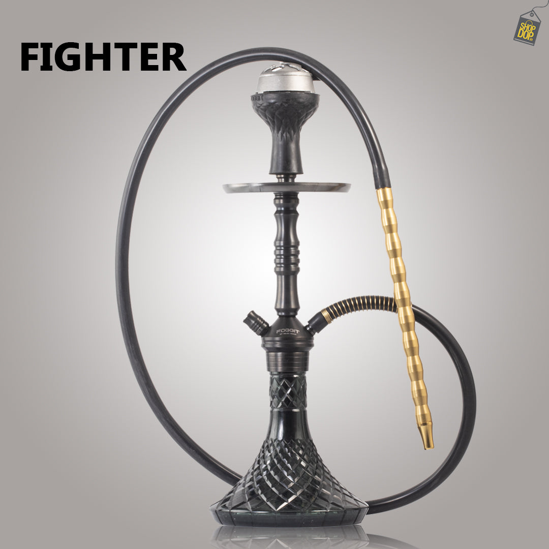 VG Joe L3 Hookah with Bag - Grey Stem / Black Base