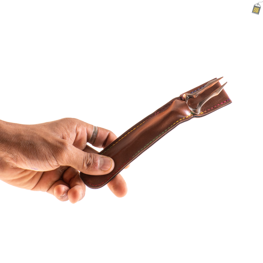 Dragon Claw Hookah Fork with Cover - Copper