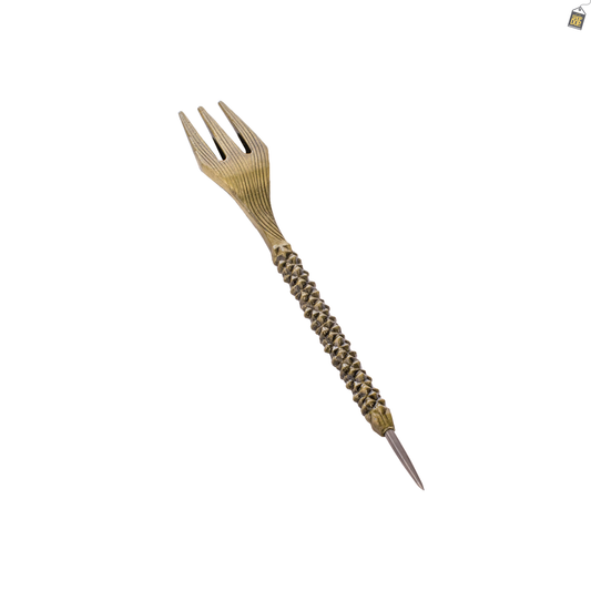Royal Fang Hookah Fork with Cover - Gold