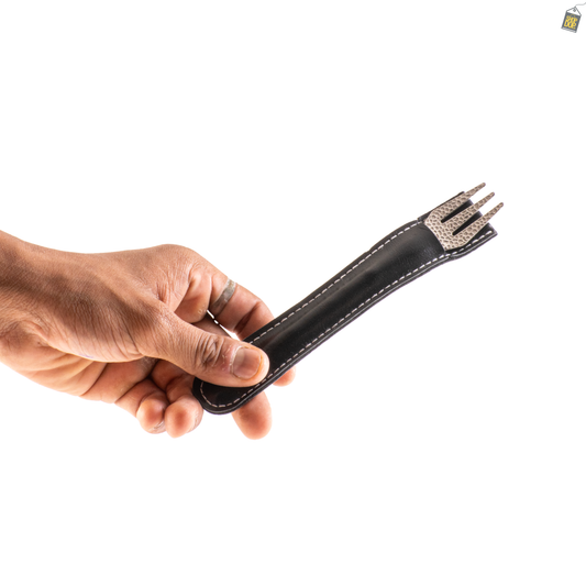 Royal Fang Hookah Fork with Cover - Silver