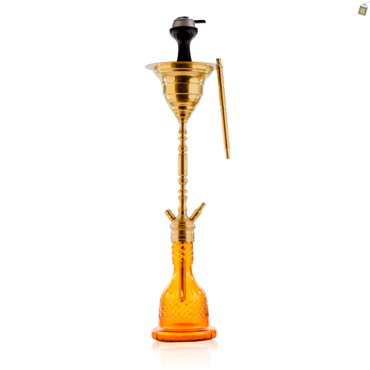 COCOYAYA Gamaliya Hani Hookah - Golden Stem / Amber Base