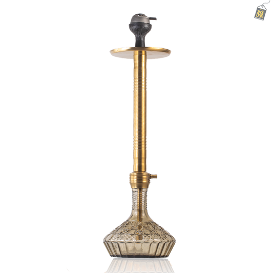 Godfather Hookah - Gold Stem / Stryker Grey Base