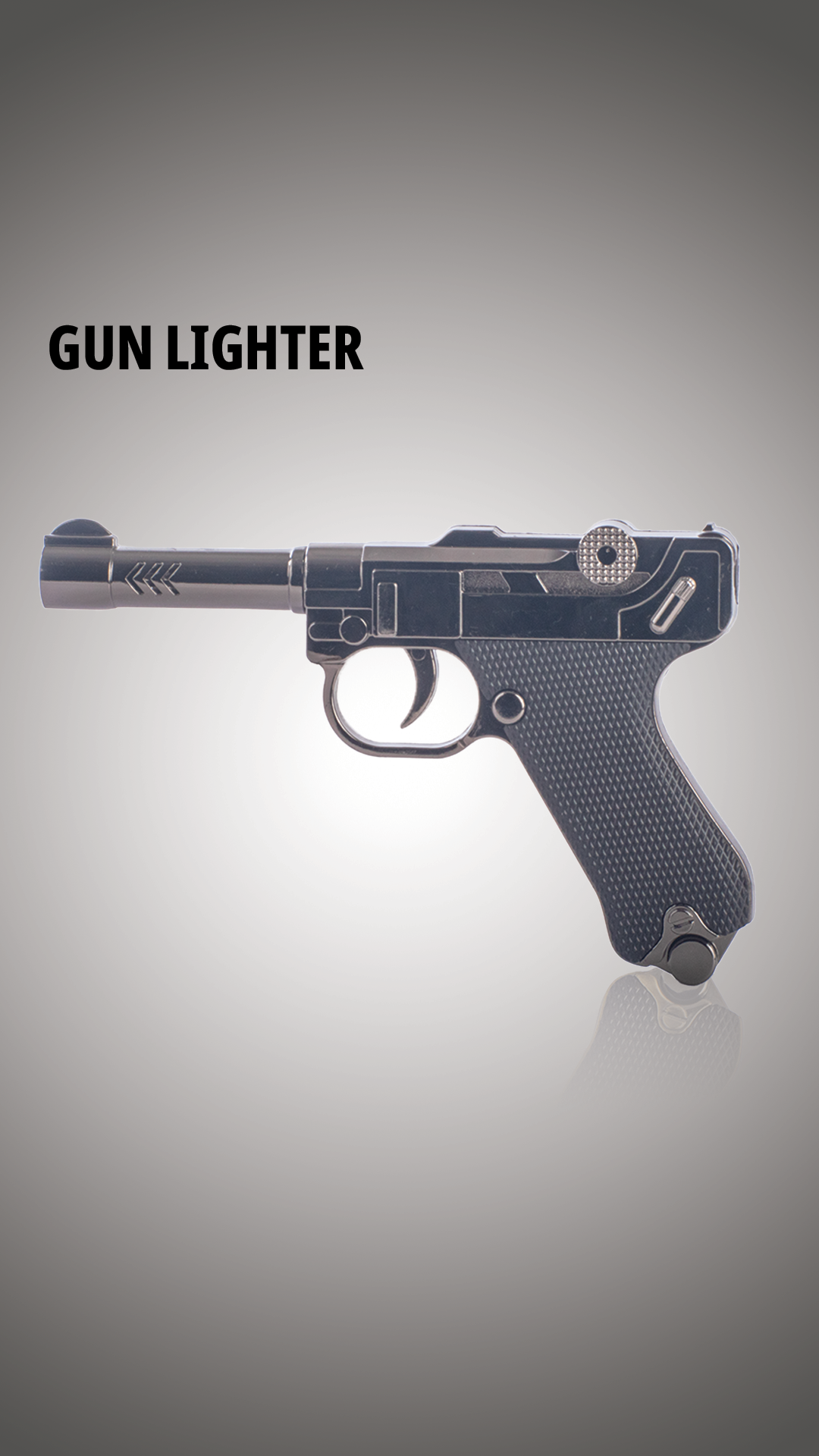 Gun Lighter - Silver