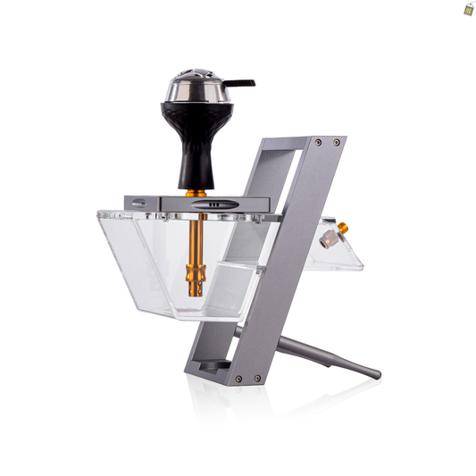 Acrylic Hoob Mafia Hookah with Stand - Silver