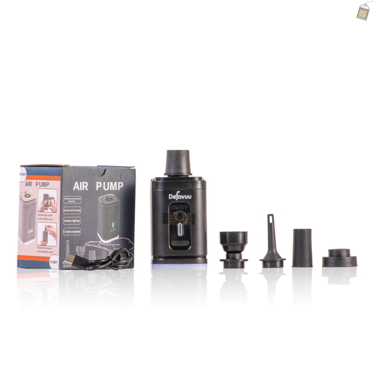 Rechargeable Hookah Pump with Torch Light (Compact Shisha Starter) - Black