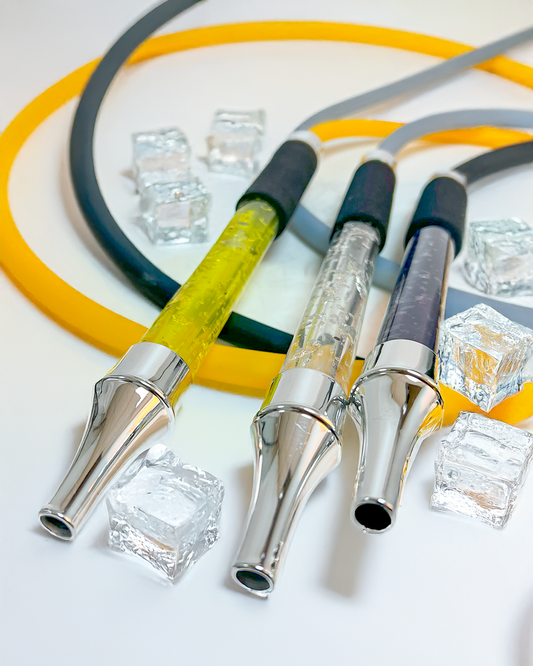 Ice Gel Hookah Silicon Pipe (Freeze Pipe) - Silver