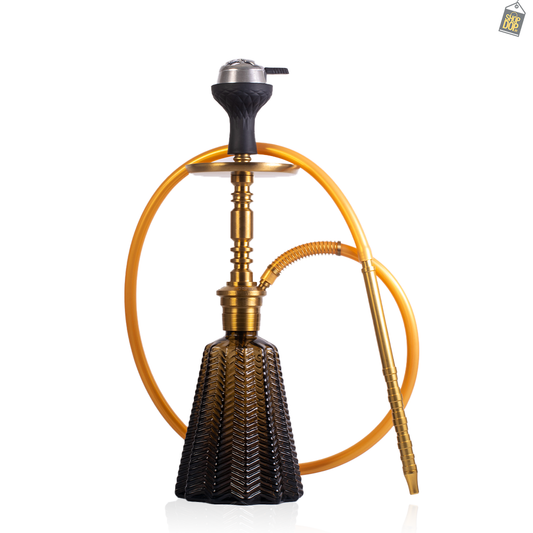Persian Jewel 2.0 Hookah with Bag - Gold Stem / Bronze Base