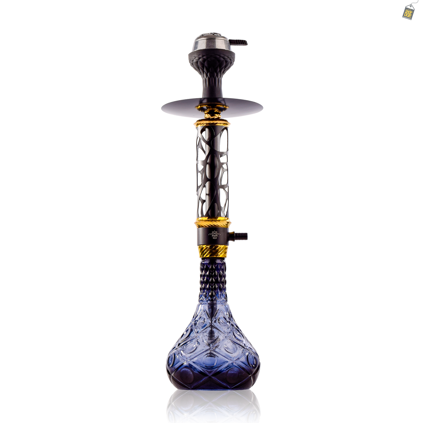 Jungle Roar Hookah with Bag - Black
