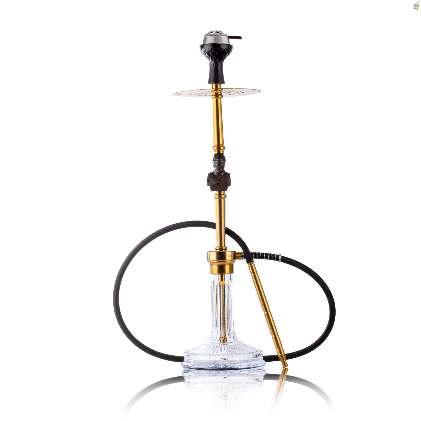 COCOYAYA Jungle Series Robocop Hookah - Gold (Transparent Base)