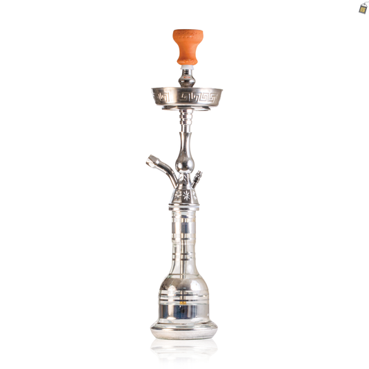 Thugs Medium Khalil Hookah with Case - Silver