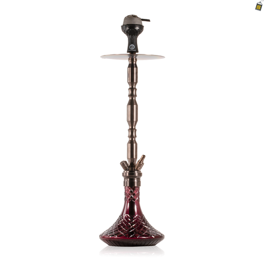 COCOYAYA King Series Brando Hookah - Bronze Stem / Purple CGB Base