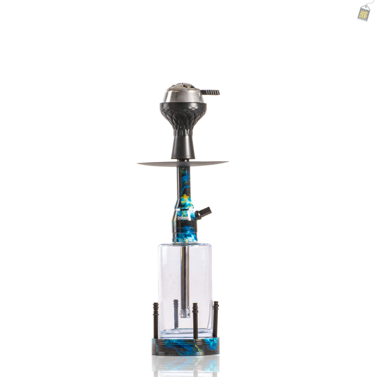 Lantern Hookah with LED Light - Blue