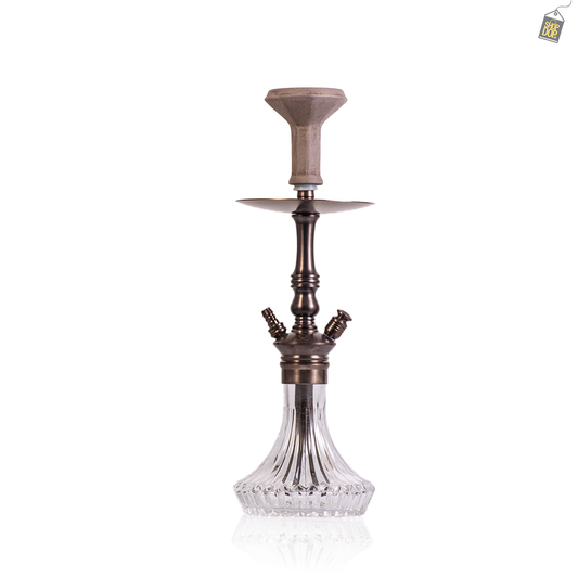 COCOYAYA Madrid Hookah - Bronze Stem / Transparent Base