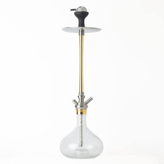 MKS Long Russian Design Tao Hookah - Golden