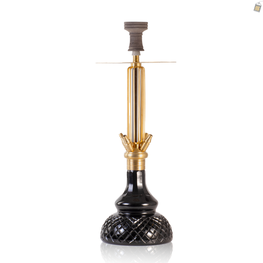 COCOYAYA Monaco Hookah - Gold Stem / Black Base