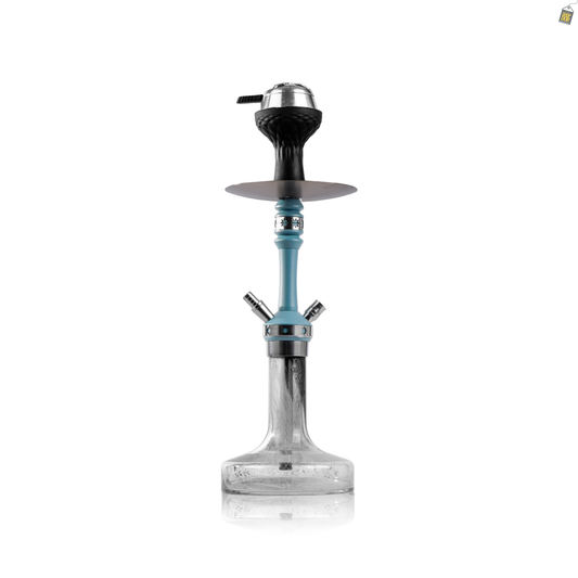 Monestry X Hookah - ICE Blue / Transparent Glass Base
