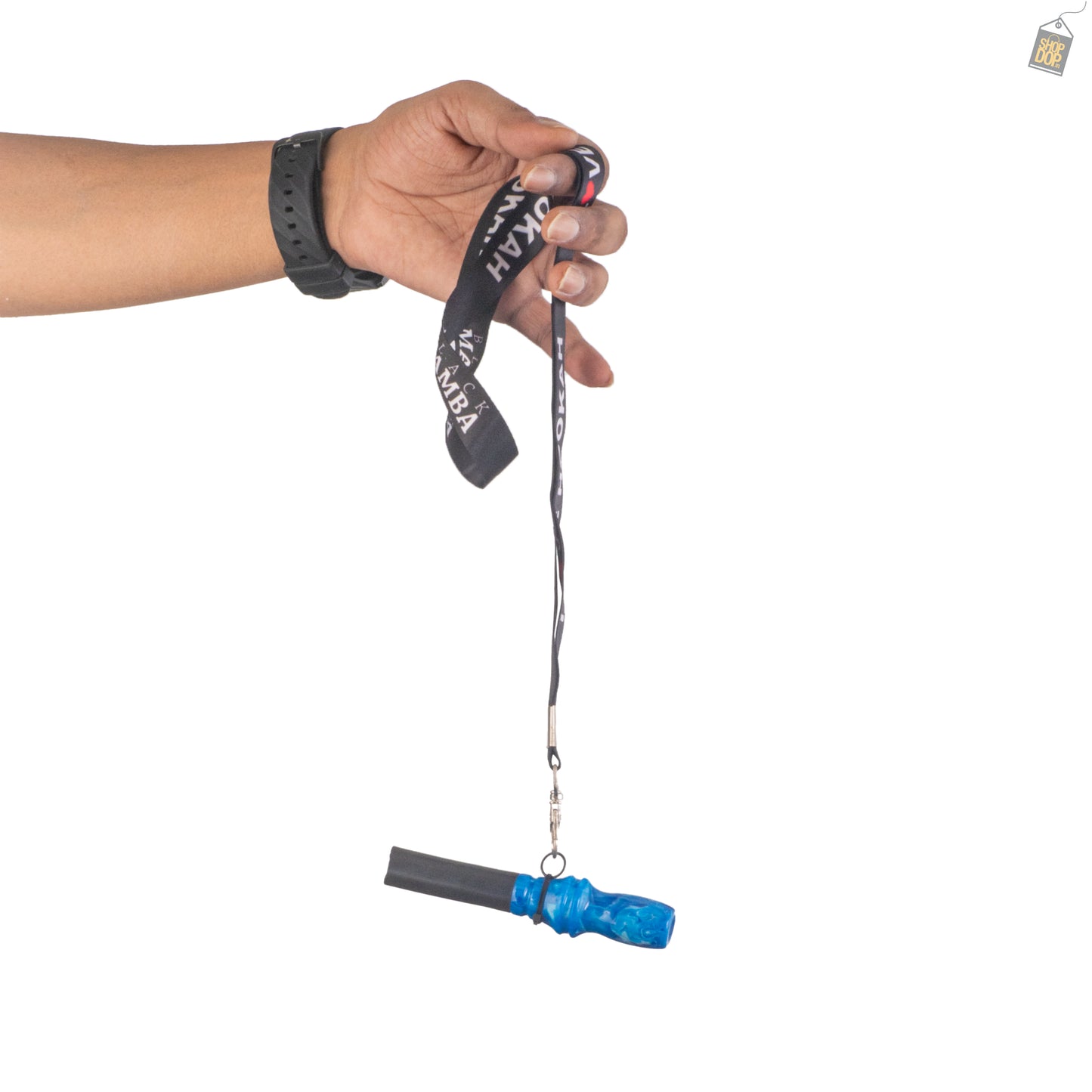 Black Mamba Hookah Mouth Tip / Nozzle with Lanyard