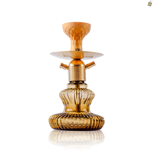 Noddy 2.0 Carafe Hookah - Gold Stem / Grey Base