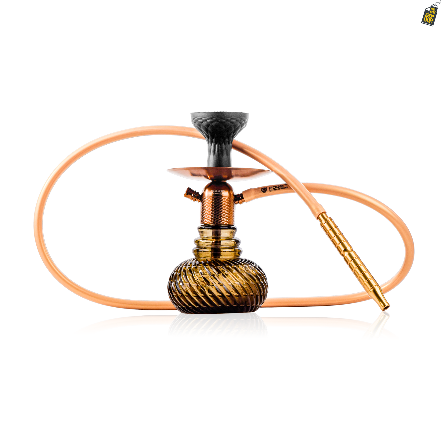 Noddy Hookah - Bronze Stem / Grey Spiro Base
