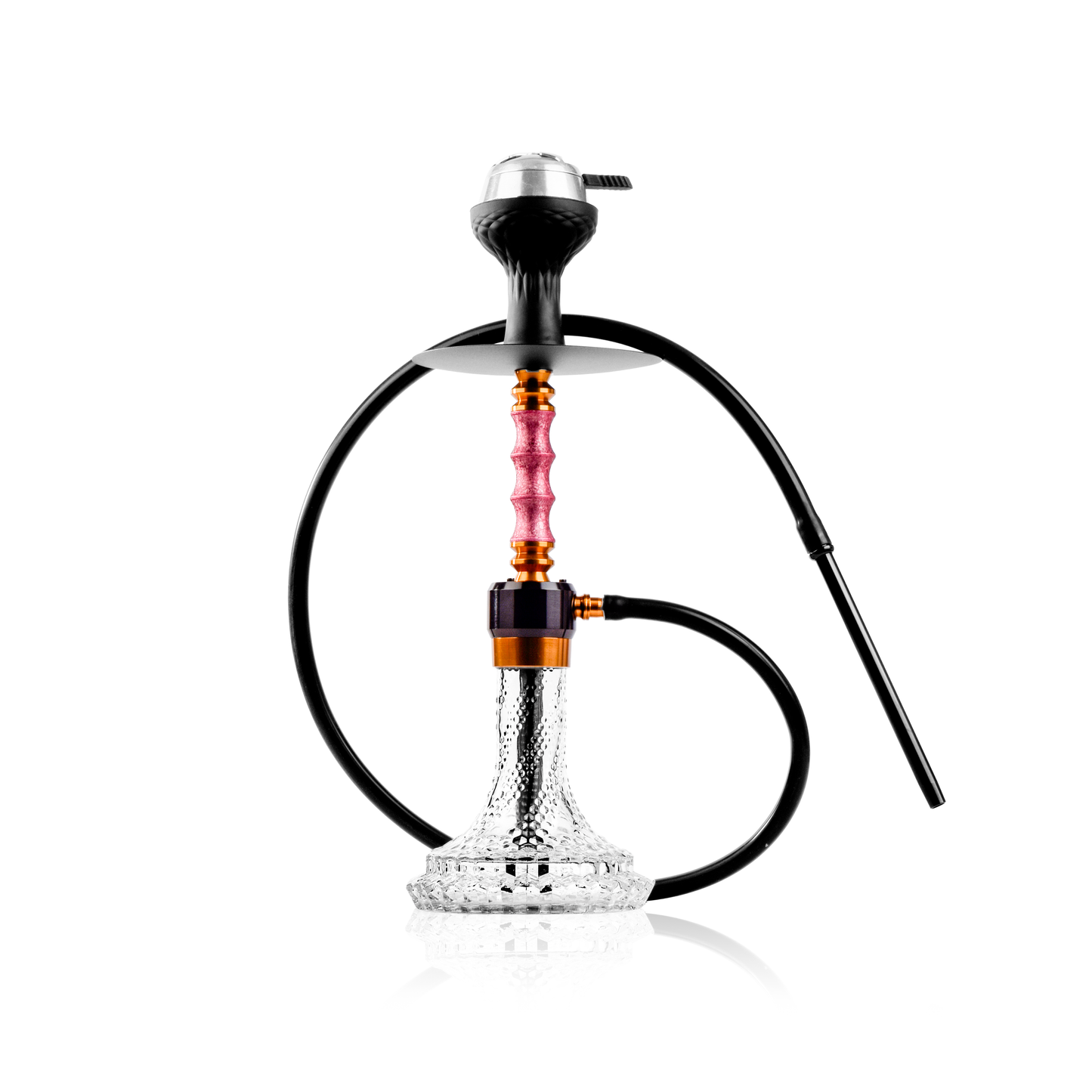 Ozone X Hookah - Pink Stem / Bubble Base