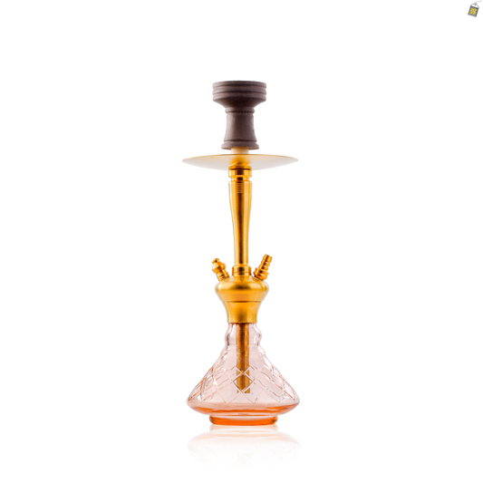 COCOYAYA Pablo Hookah - Gold Stem / Pink Base