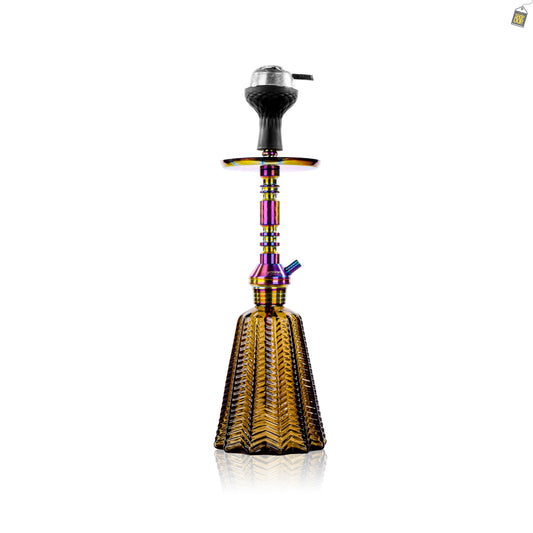 Persian Jewel 2.0 Hookah with Bag - Rainbow Stem / Grey Base