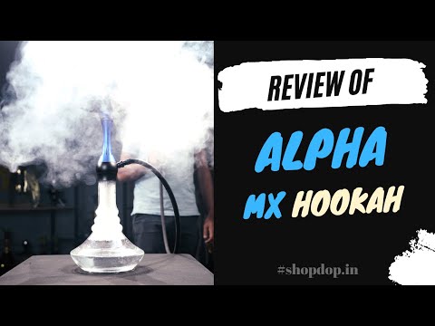 Alpha MX Hookah - Blue Stem (Transparent)