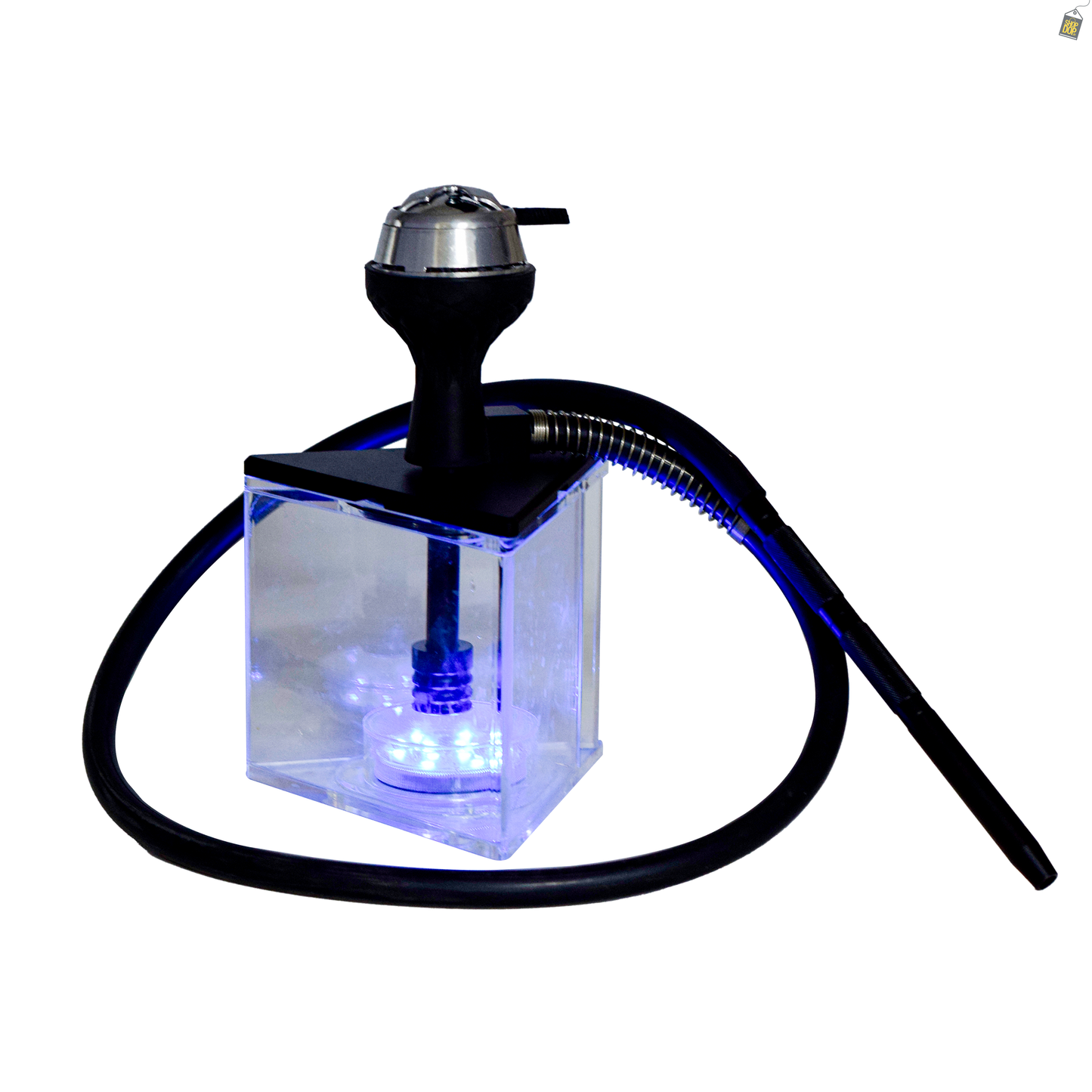 Acrylic Prism Hoob Hookah - Black