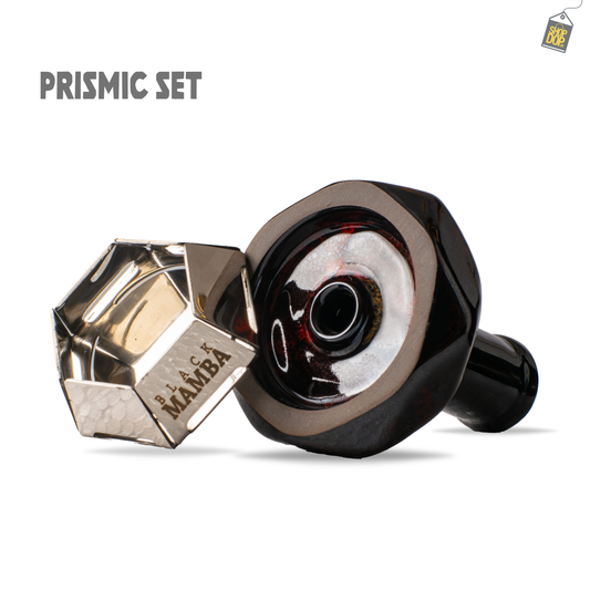 Prismic Ceramic Hookah Chillum with Heat Management Device (HMD)