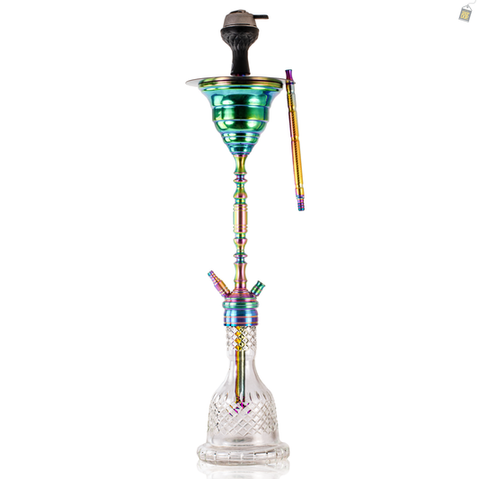 COCOYAYA Gamaliya Hani Hookah - Rainbow Stem / Transparent Base