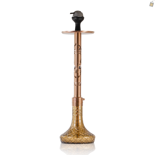 VG Romeo Vault Hookah - Bronze Skull Stem / Grey Base
