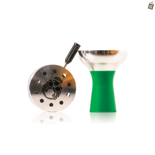 SB Chillum with Dot Design HMD for Hookah - Green
