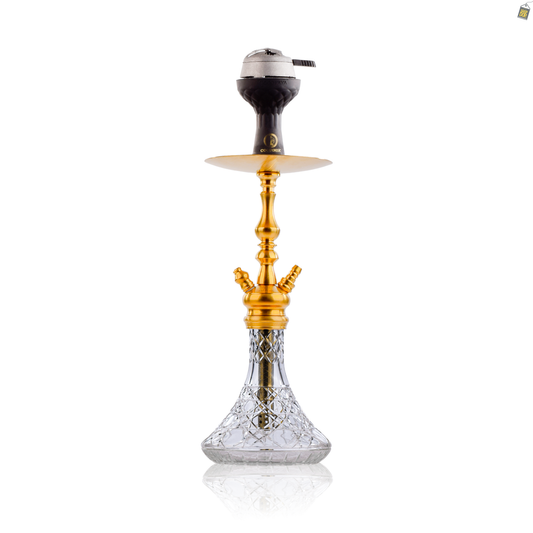 COCOYAYA Simba Hookah - Transparent Base/Golden Stem