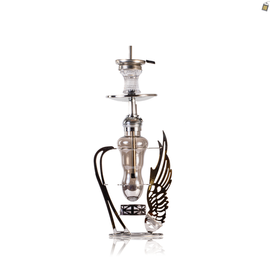 Skyblade Hookah with LED Light - Silver