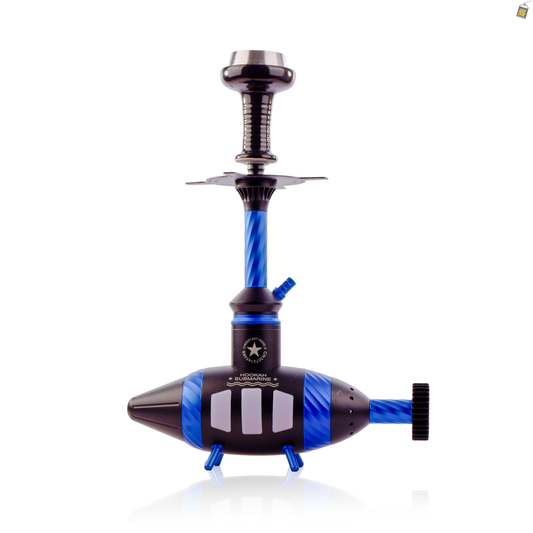 Submarine Hookah with LED Light- Blue