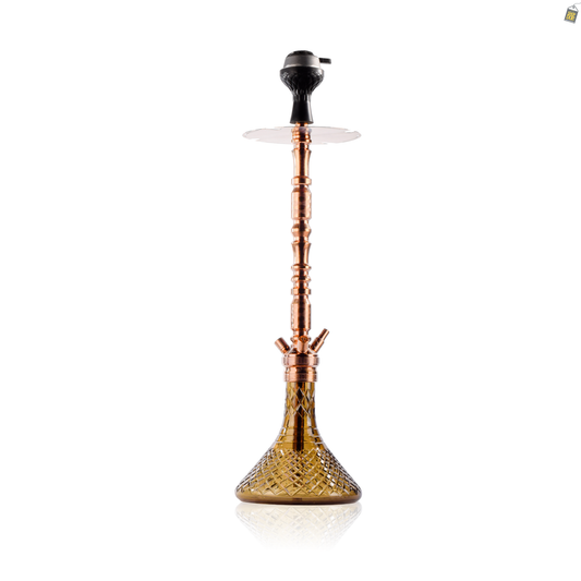 Sultan Igor Hookah with 2 Bags - Grey Base / Bronze Stem
