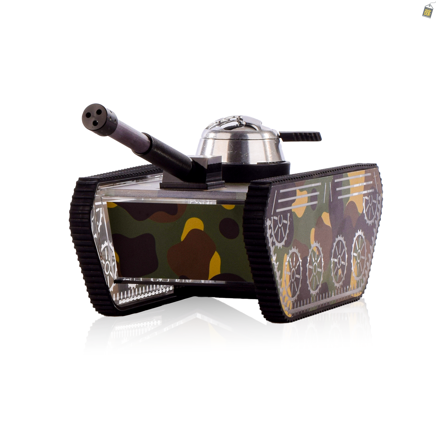 Designer Tank Hookah with LED Light - Military Color