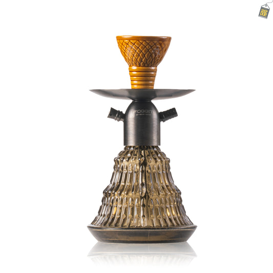 Noddy Trigon Hookah - Grey Stem / Grey Base