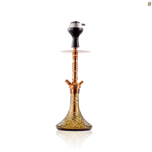 VG Joe L3 Hookah with Bag - Bronze Stem / Grey Base